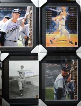 Lot of Five (5) Framed Ted Williams Signed 16x20 Photos 